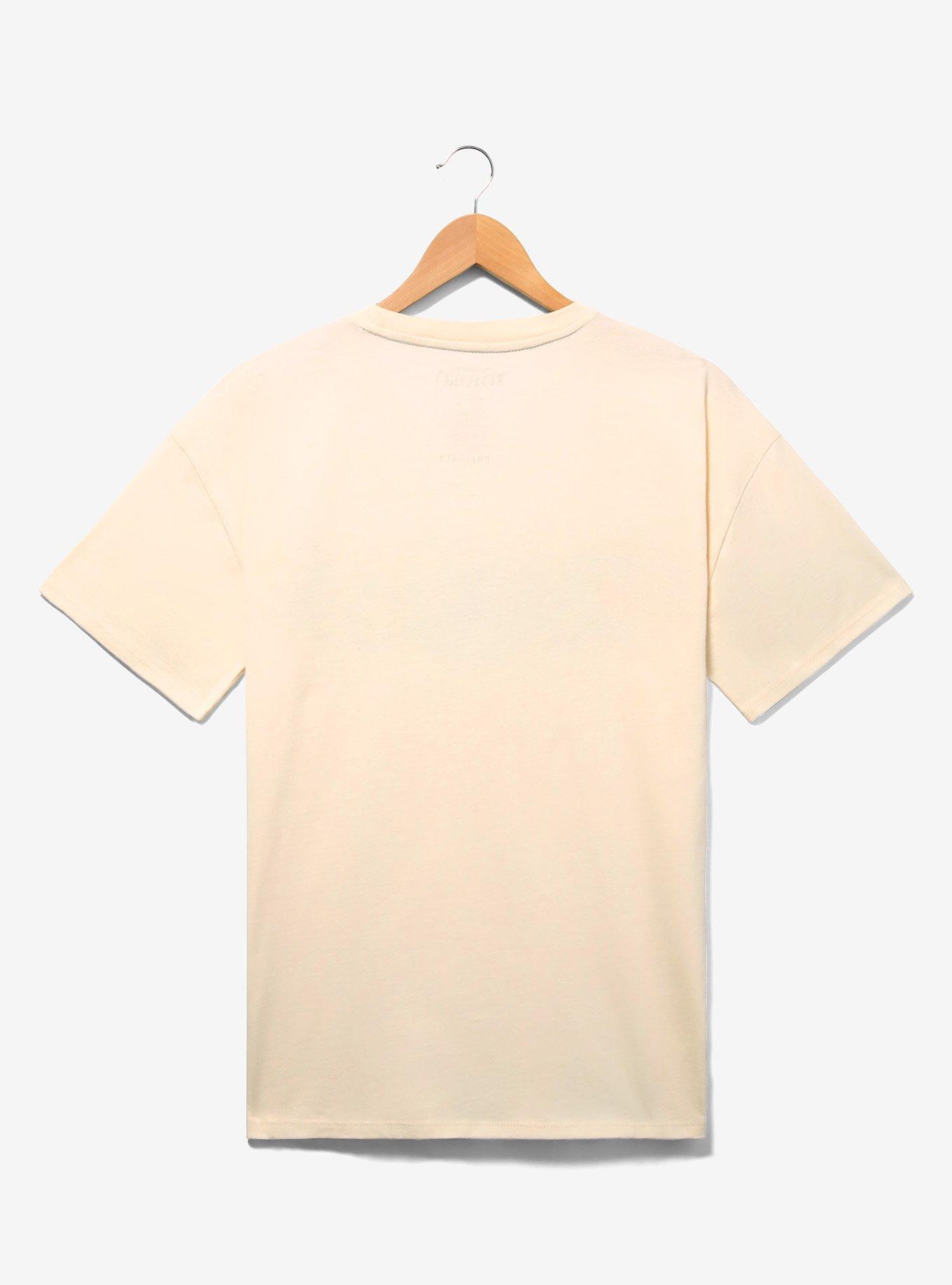 Studio Ghibli My Neighbor Totoro Embroidered Floral Women's Plus Size T-Shirt - BoxLunch Exclusive, OFF WHITE, alternate