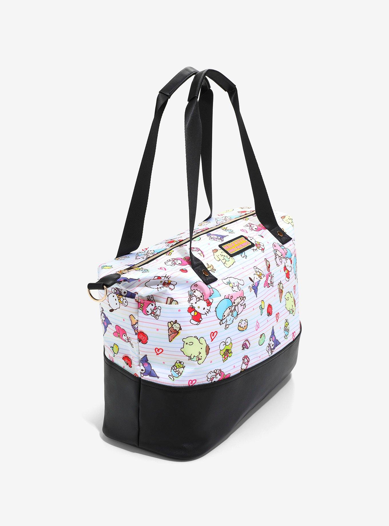 Sanrio Hello Kitty and Friends Allover Print Crossbody Tote Bag, , alternate