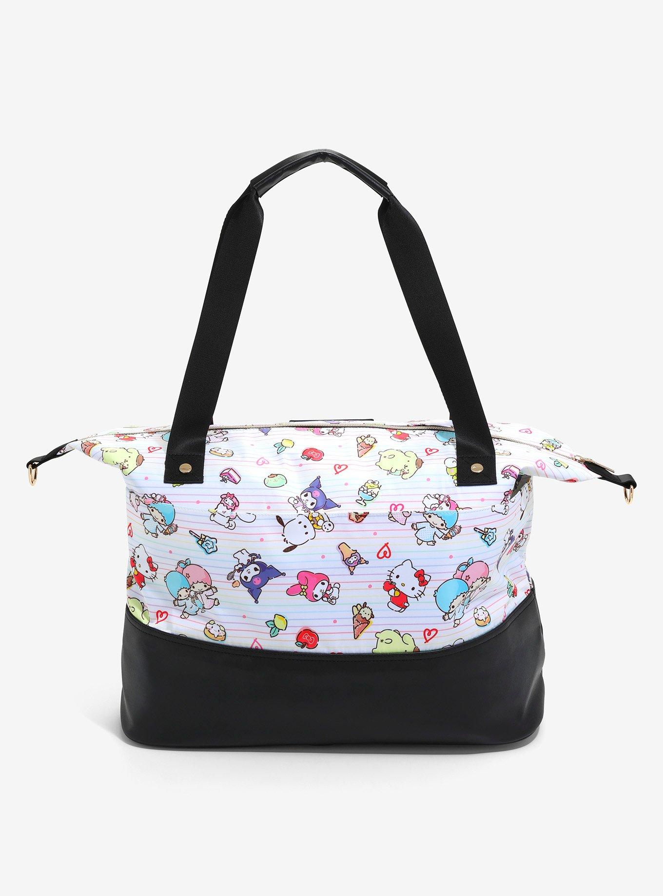 Sanrio Hello Kitty and Friends Allover Print Crossbody Tote Bag, , alternate