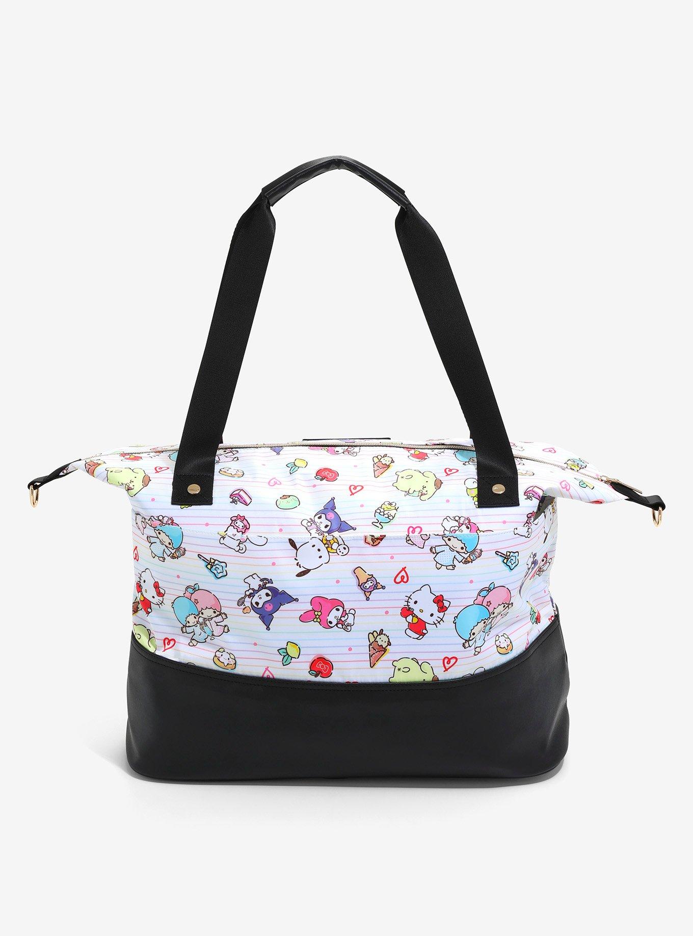 Sanrio Hello Kitty and Friends Allover Print Crossbody Tote Bag, , alternate