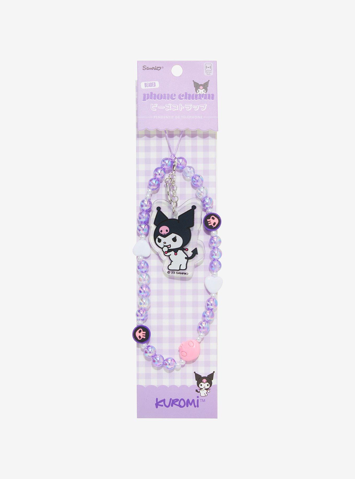 Kuromi Bead Phone Charm, , alternate