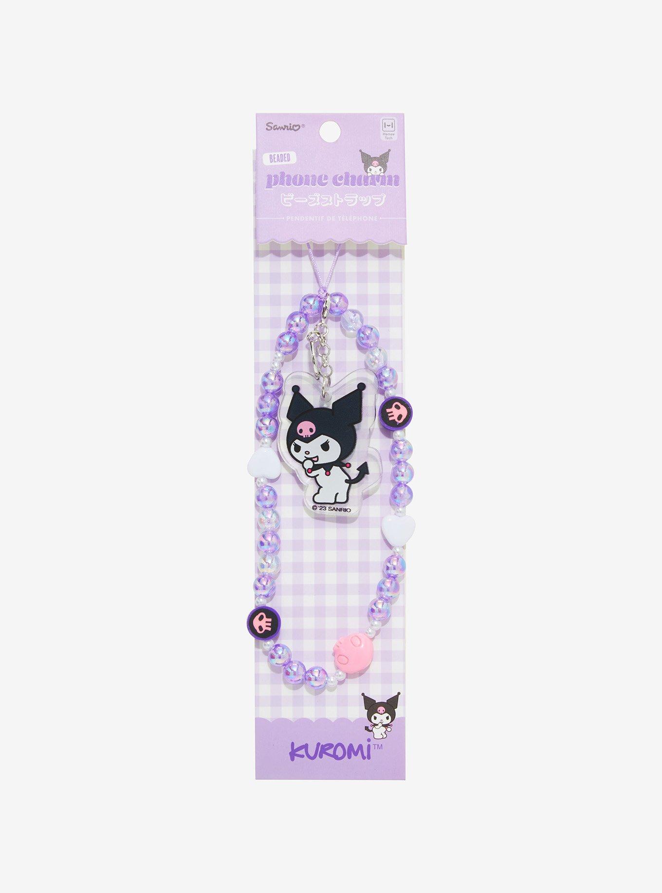 Kuromi Bead Phone Charm, , hi-res