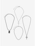 Social Collision® Cross Chain Necklace Set, , alternate