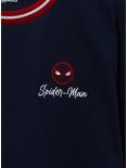 Marvel Spider-Man Logo Ringer T-Shirt - BoxLunch Exclusive, NAVY, alternate