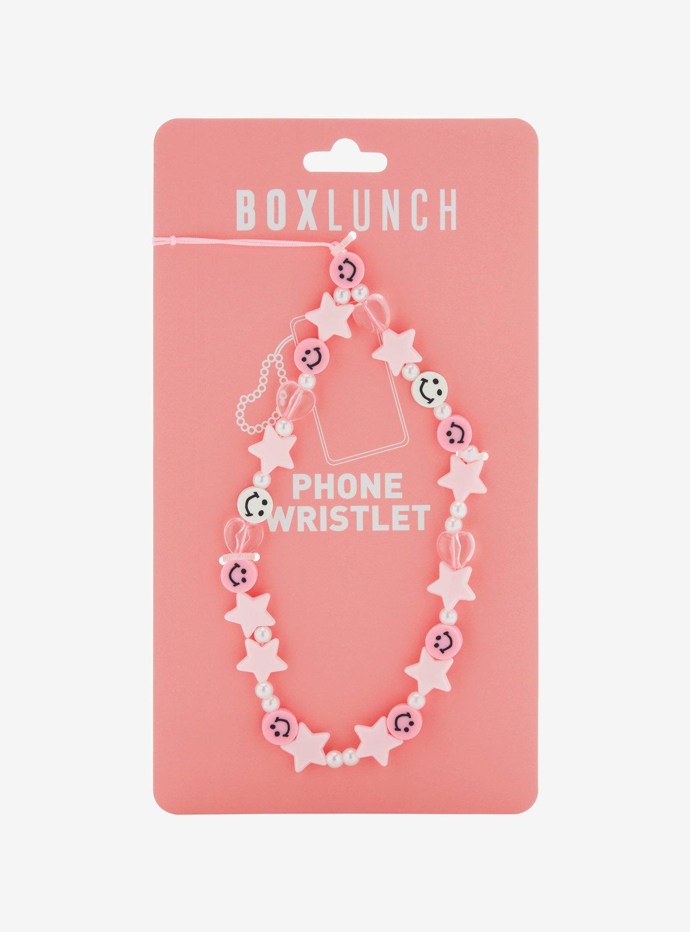 Pink Smiles and Stars Beaded Phone Wristlet - BoxLunch Exclusive, , alternate