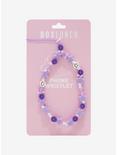 Purple Smiles and Stars Beaded Phone Wristlet - BoxLunch Exclusive, , alternate