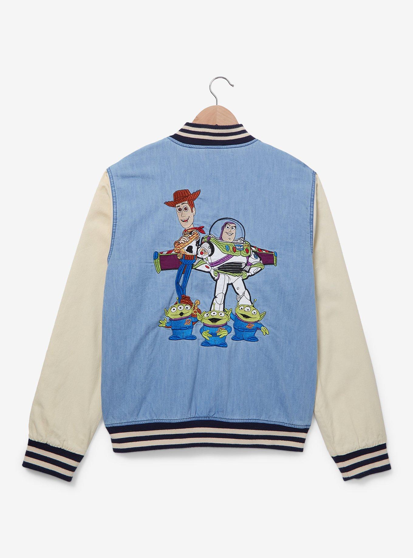 Disney Pixar Toy Story Buzz & Woody Denim Bomber Jacket - BoxLunch Exclusive
