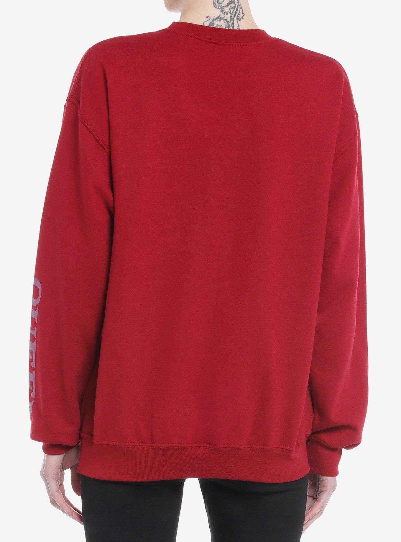 Queen Keep Yourself Alive Girls Sweatshirt, BURGUNDY, alternate