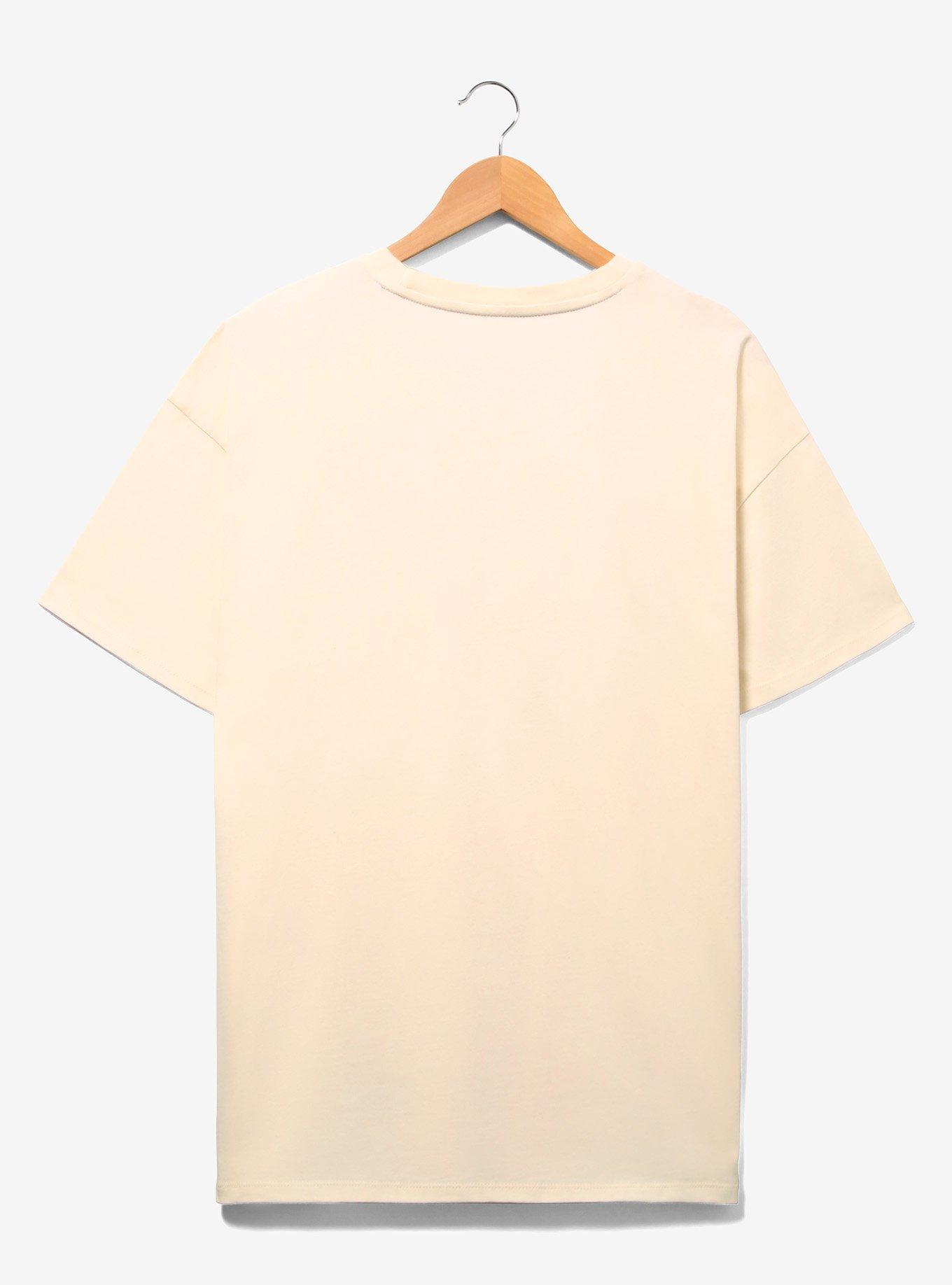 Disney Pocahontas Embroidered Floral Women's Plus Size T-Shirt - BoxLunch Exclusive, OFF WHITE, alternate