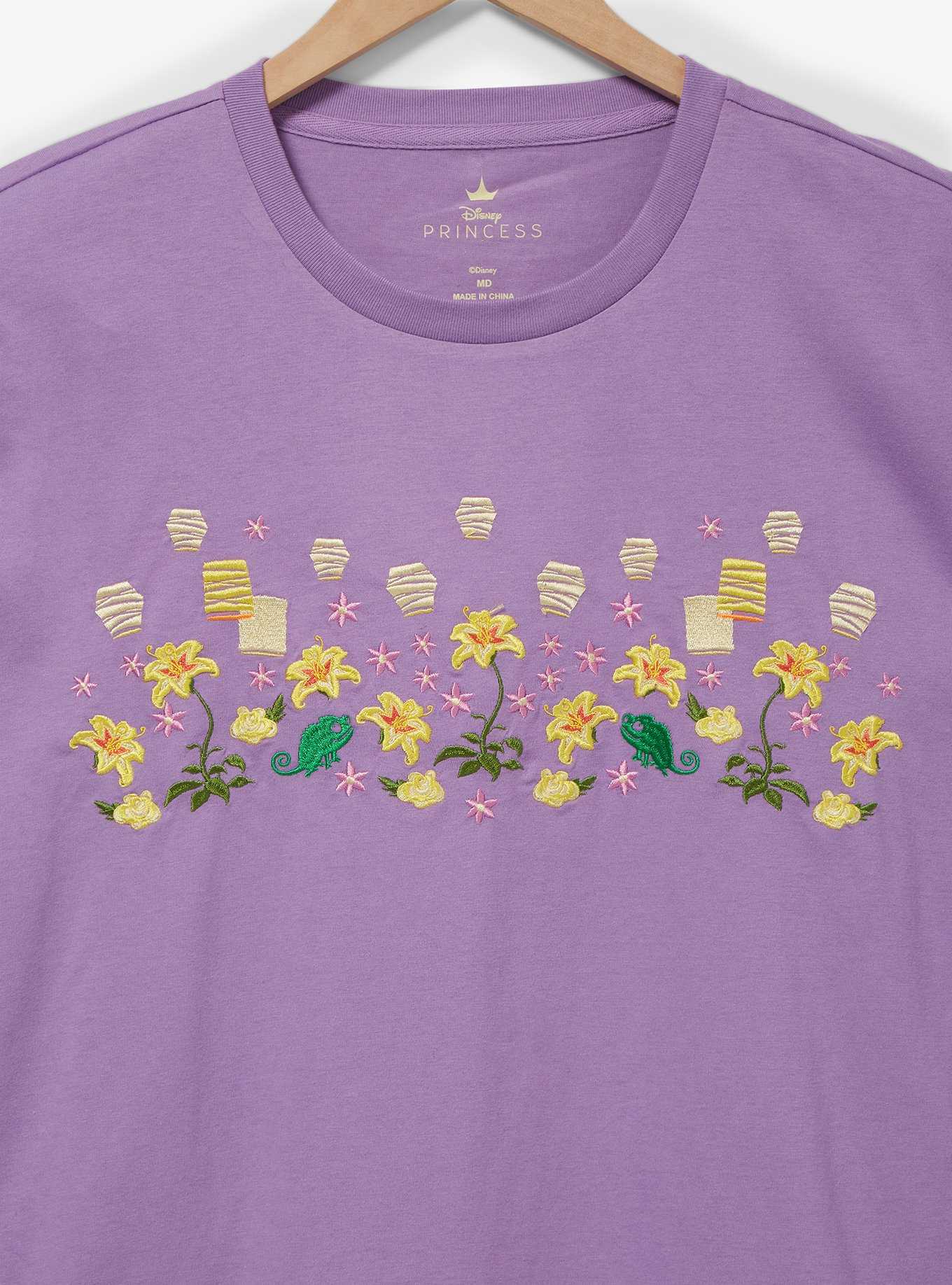 Disney Tangled Floral Lanterns Women's T-Shirt - BoxLunch Exclusive, , hi-res