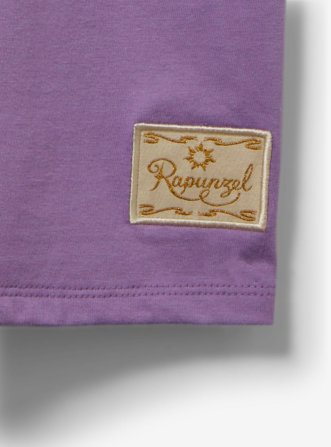 Disney Tangled Floral Lanterns Women's T-Shirt - BoxLunch Exclusive, LILAC, alternate