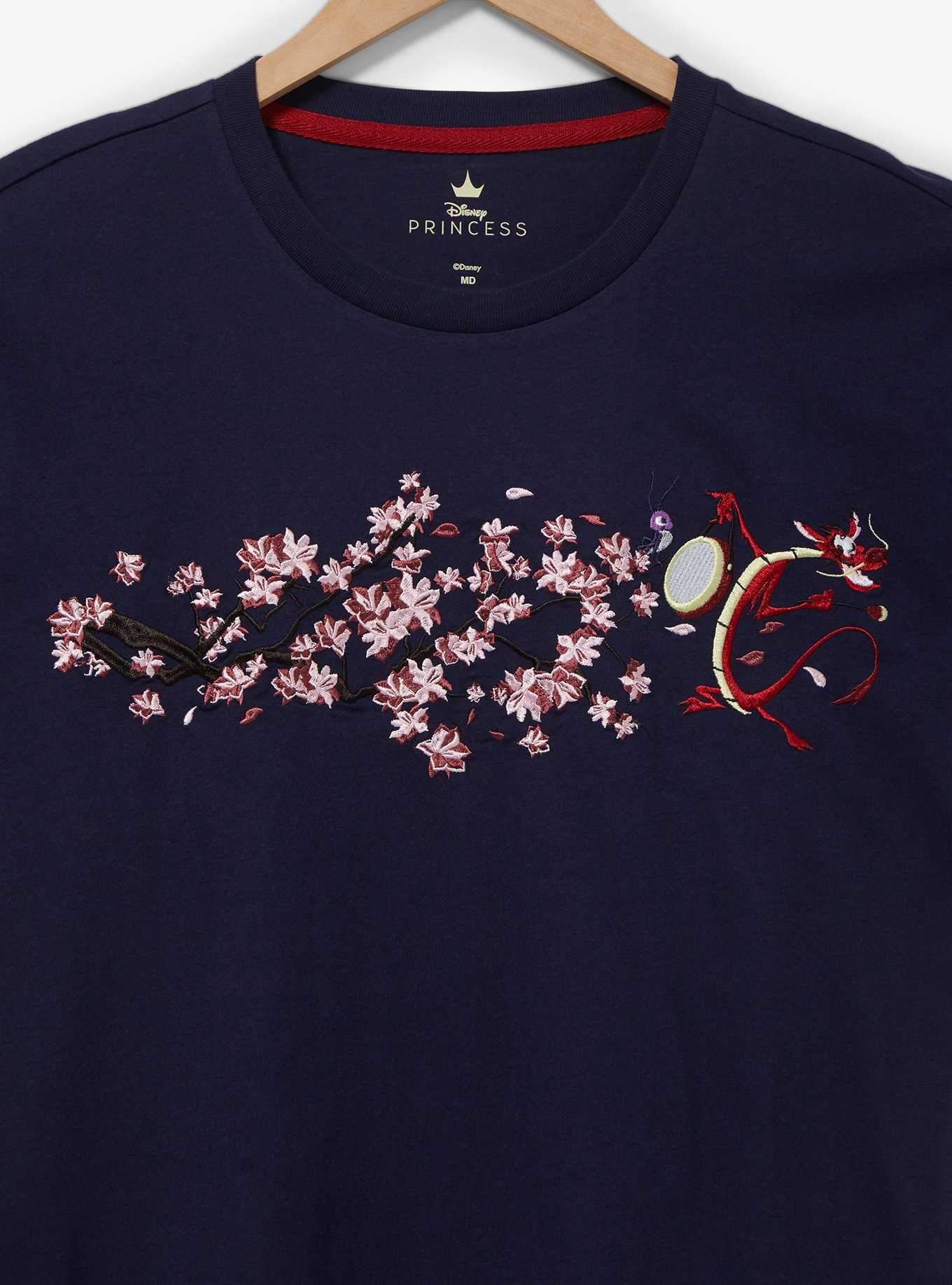 Disney Mulan Mushu Floral Women's T-Shirt - BoxLunch Exclusive, , hi-res