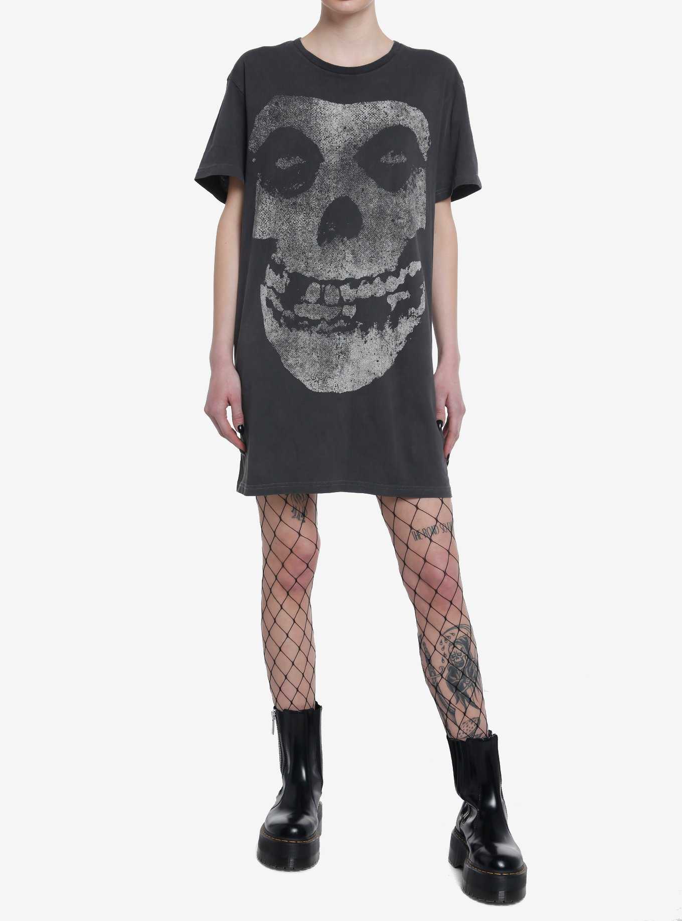 Misfits Fiend Skull T-Shirt Dress, , hi-res