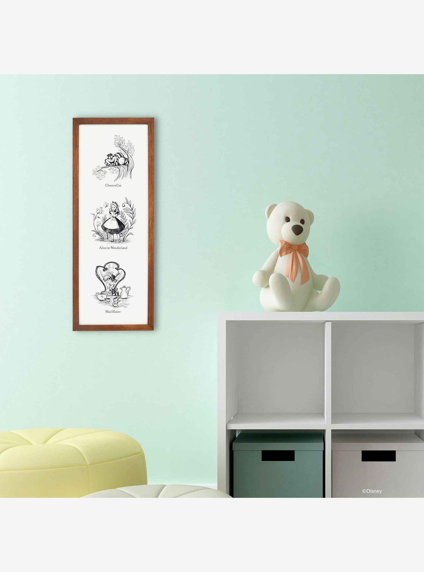 Disney Alice In Wonderland Storybook Vertical Framed Wood Wall Decor, , alternate