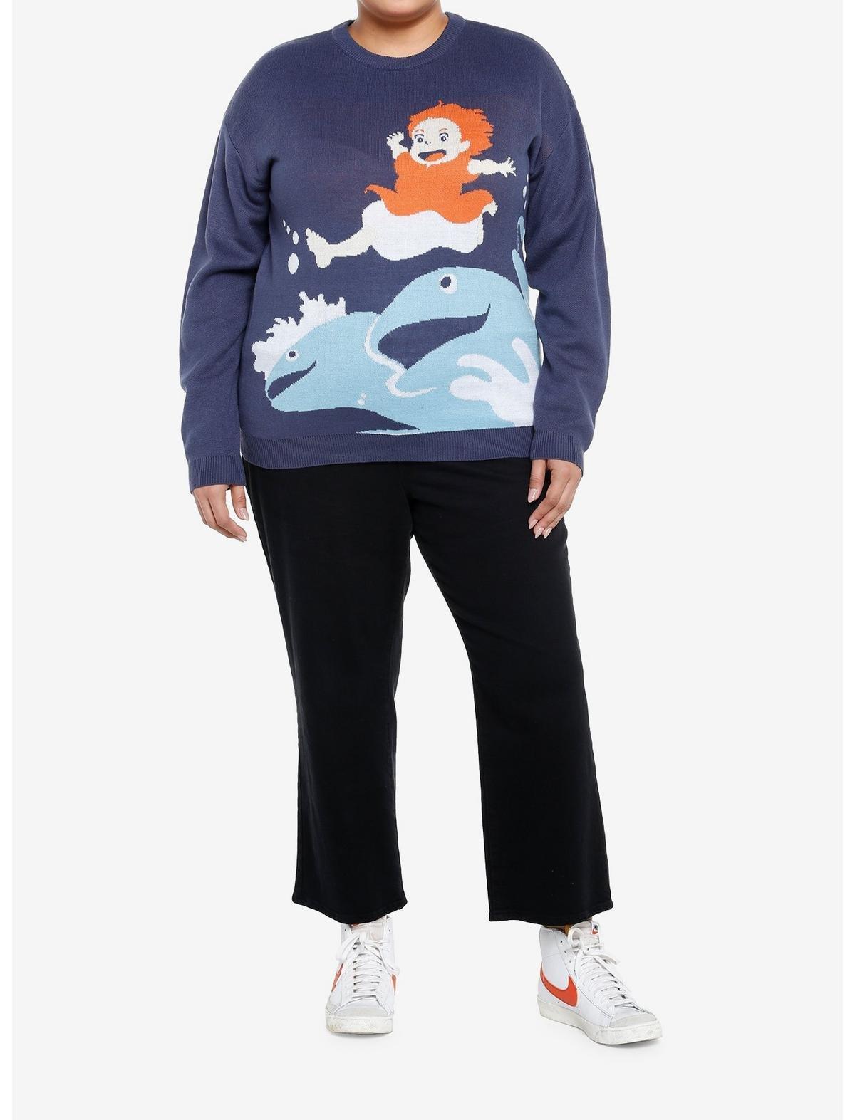 Her Universe Studio Ghibli Ponyo Fish Sweater Plus Size, MULTI, alternate