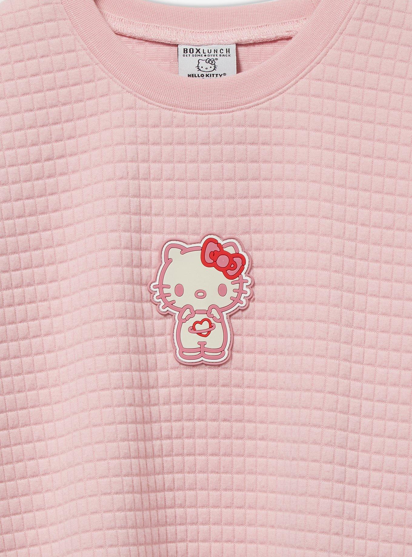 Sanrio Hello Kitty Quilted Crewneck - BoxLunch Exclusive, LIGHT PINK, alternate