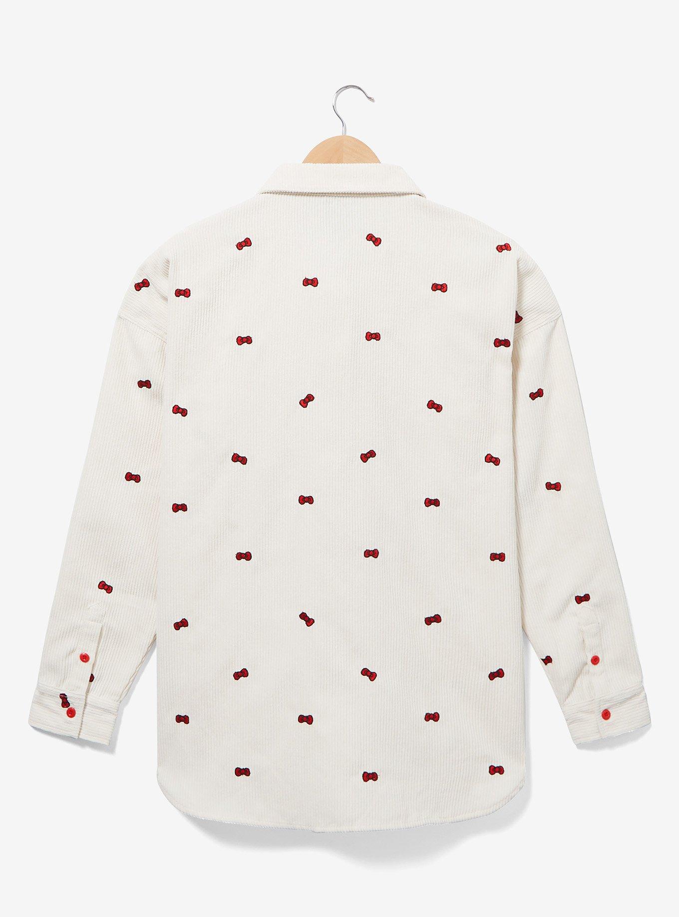 Sanrio Hello Kitty Allover Print Women's Shacket &mdash; BoxLunch Exclusive, OFF WHITE, alternate