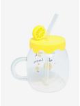 Lemon Lidded Glass Mug, , alternate
