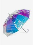 50" Auto Open Bubble Stick Umbrella Iridescent, , alternate