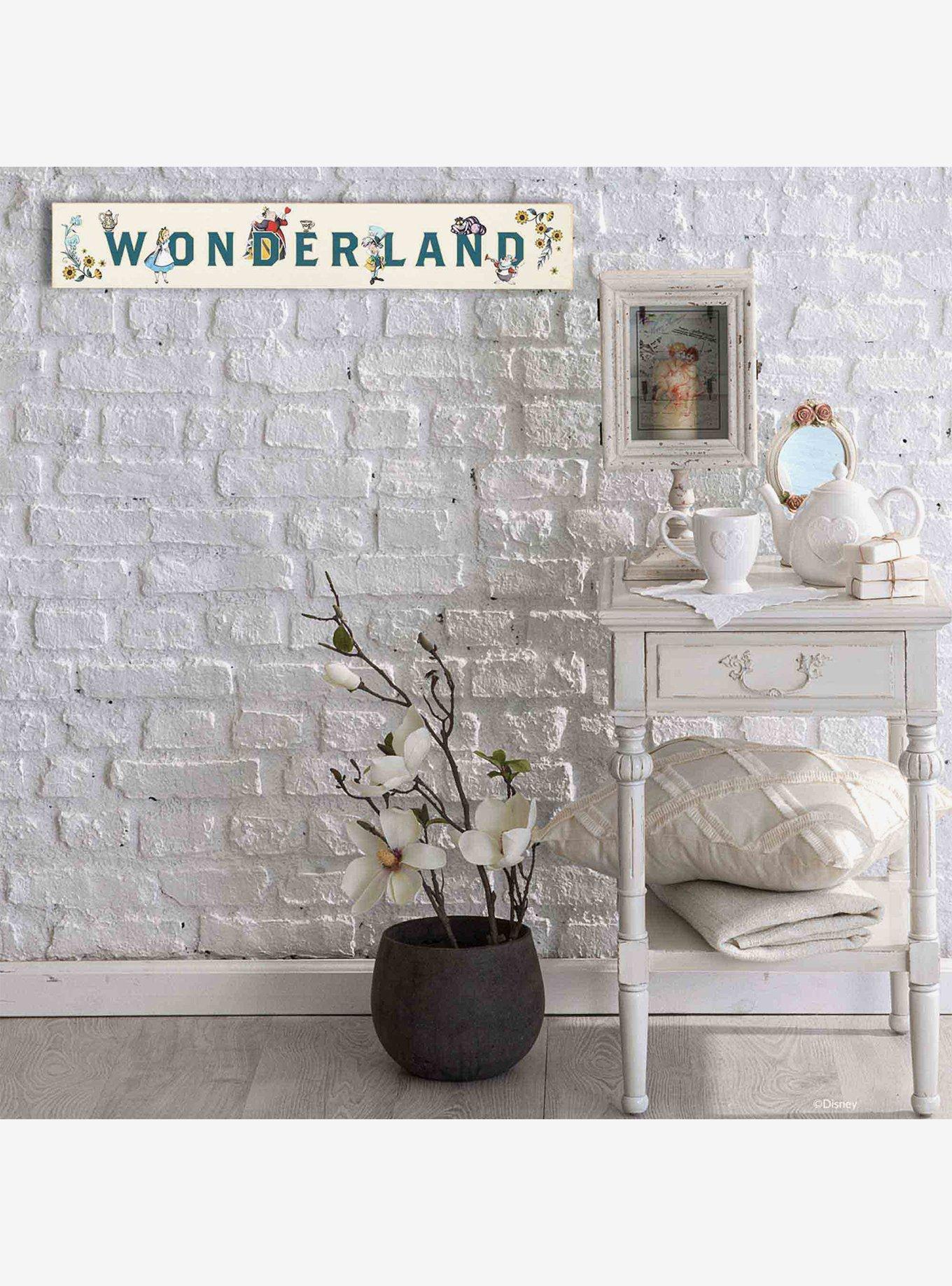 Disney Alice In Wonderland Character Line-Up Horizontal Wood Wall Decor, , alternate