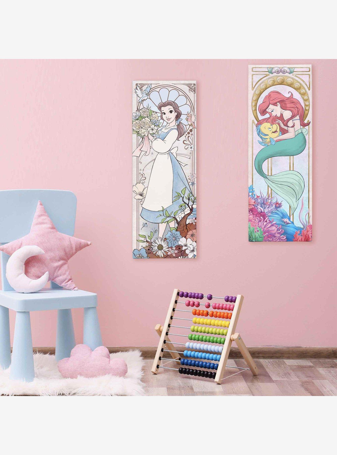Disney The Little Mermaid Ariel & Flounder Vertical Canvas Wall Decor, , alternate
