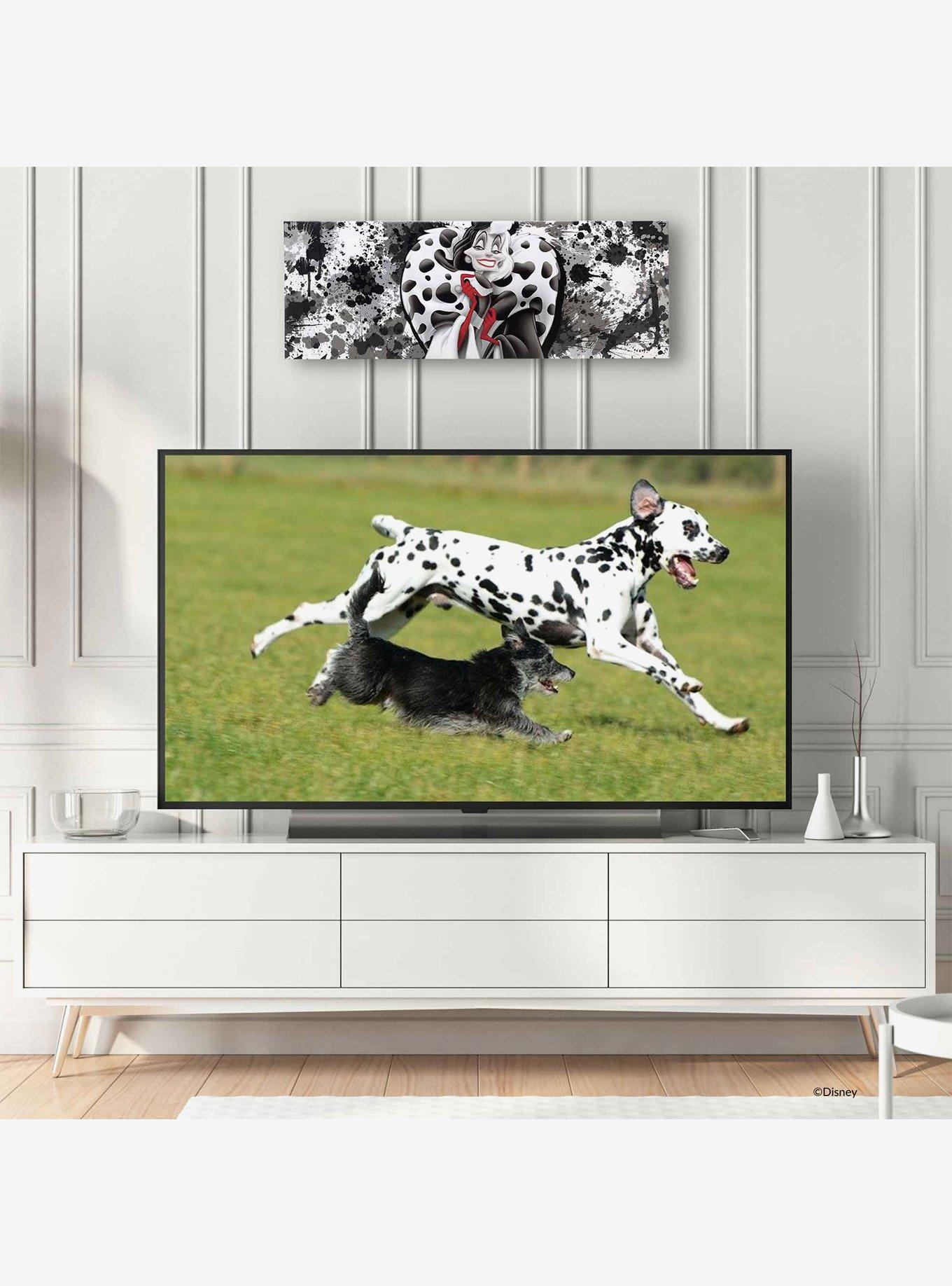 Disney 101 Dalmatians Cruella Paint Splatter Horizontal Canvas Wall Decor, , alternate