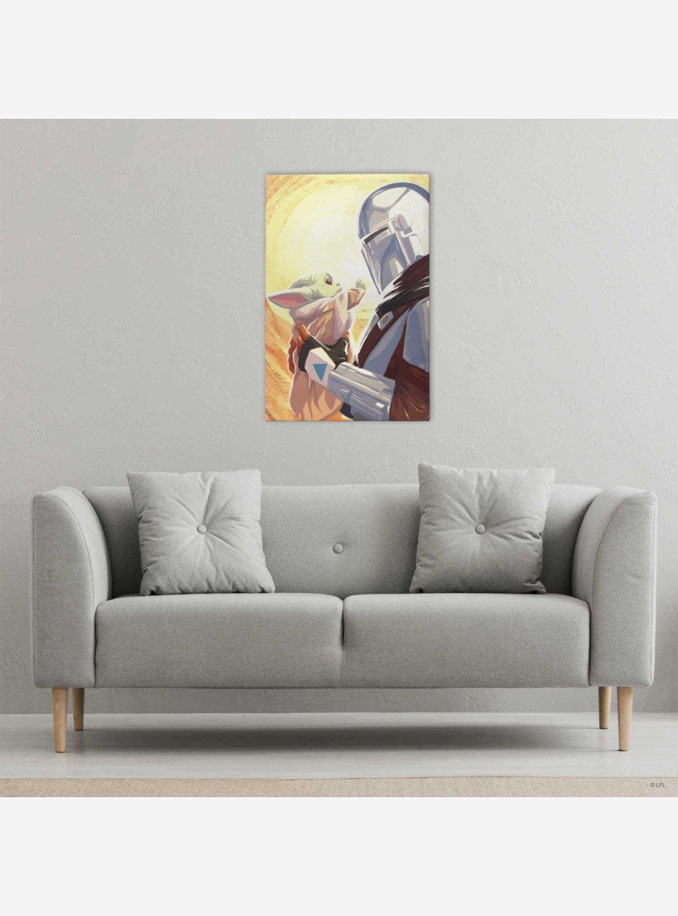 Star Wars The Mandalorian Grogu Reaching Canvas Wall Decor, , hi-res