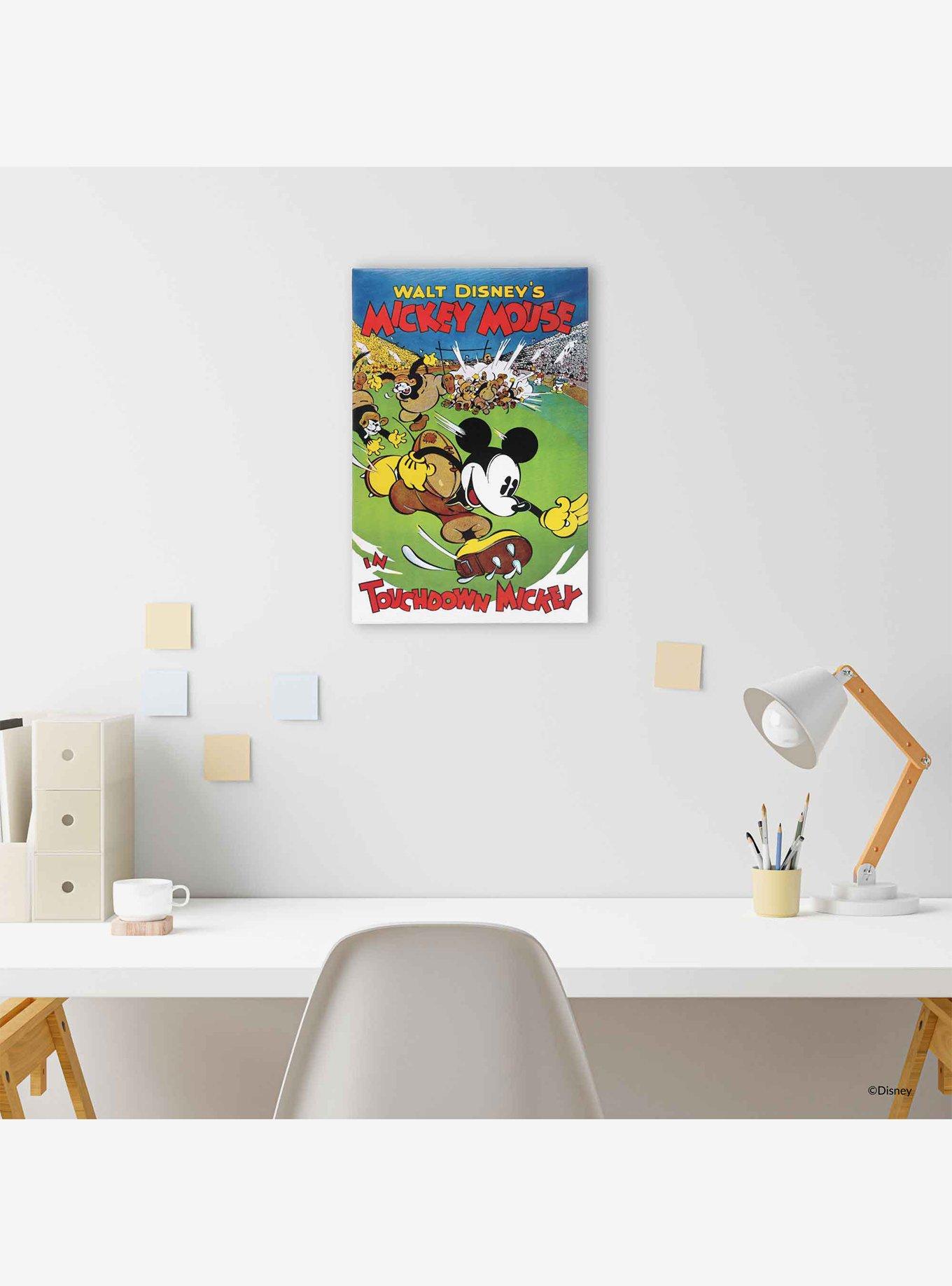 Disney Mickey Mouse Football Classic Movie Cover Canvas Wall Decor, , alternate