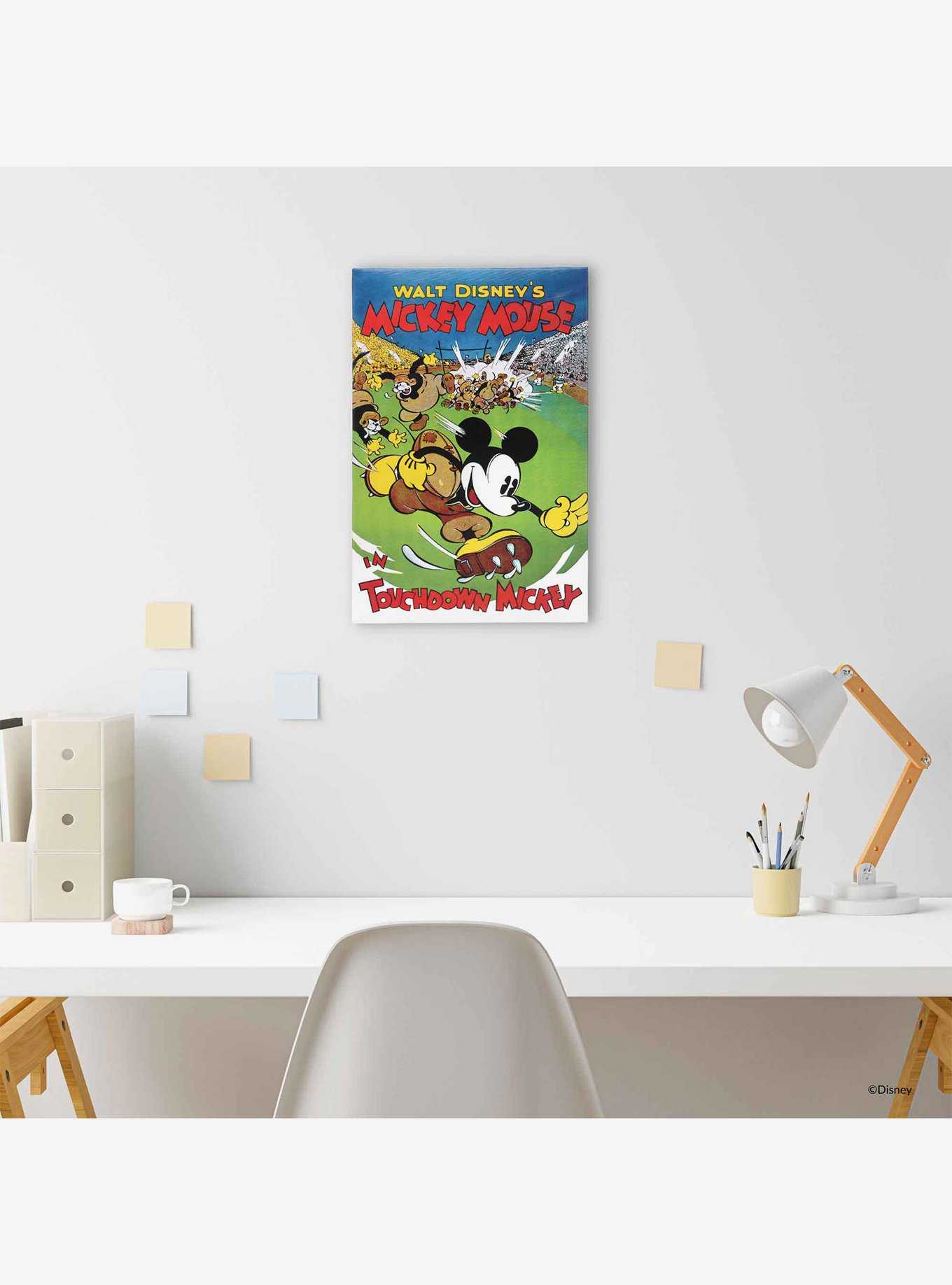 Disney Mickey Mouse Football Classic Movie Cover Canvas Wall Decor, , hi-res