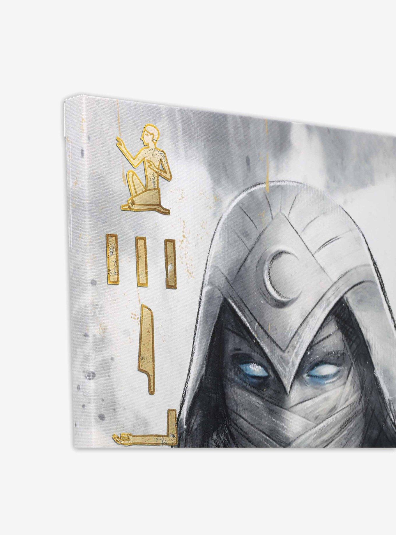 Marvel Moon Knight Gray Vertical Canvas Wall Decor