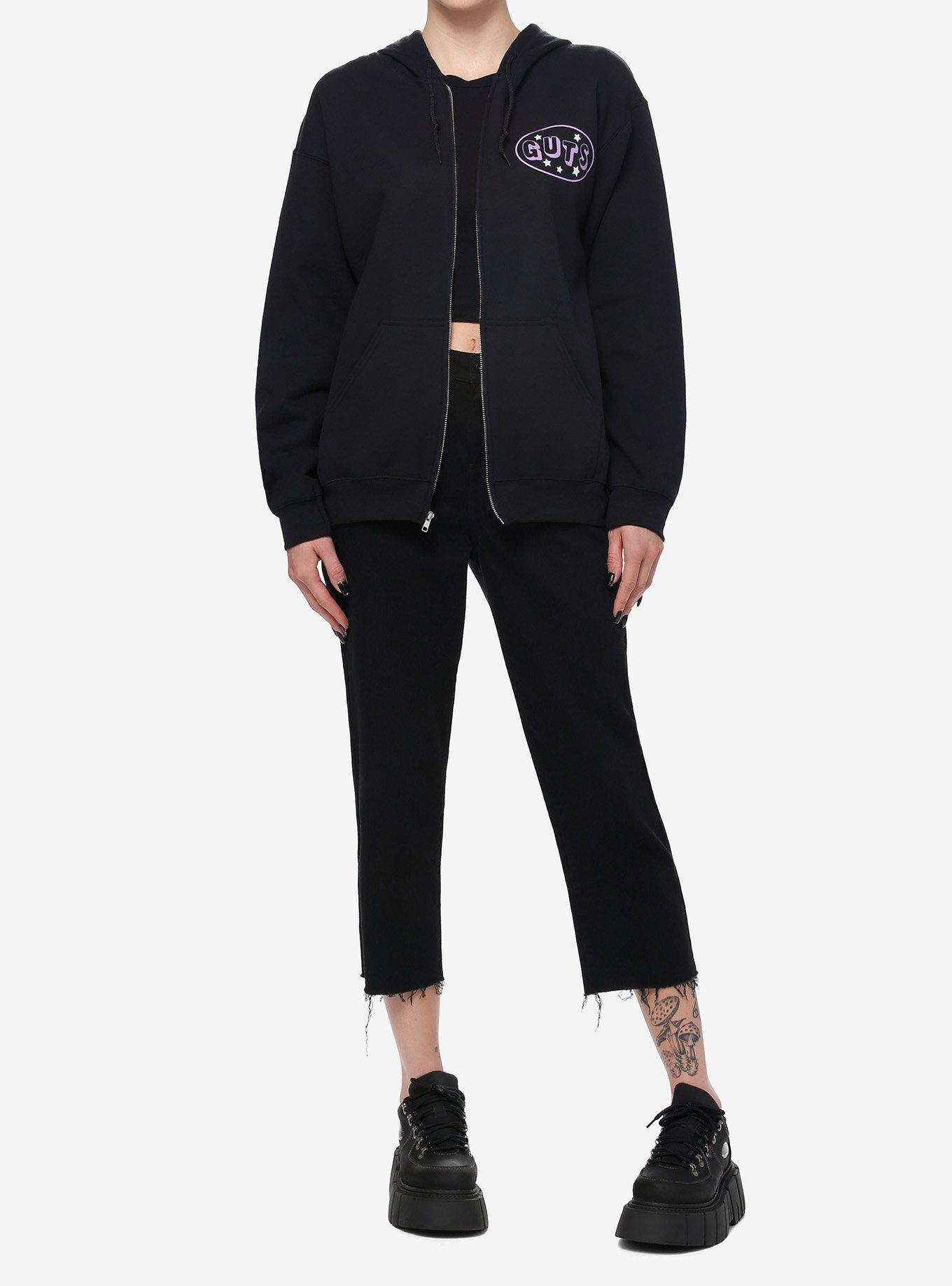 Olivia Rodrigo Guts Legs Girls Hoodie, BLACK, alternate