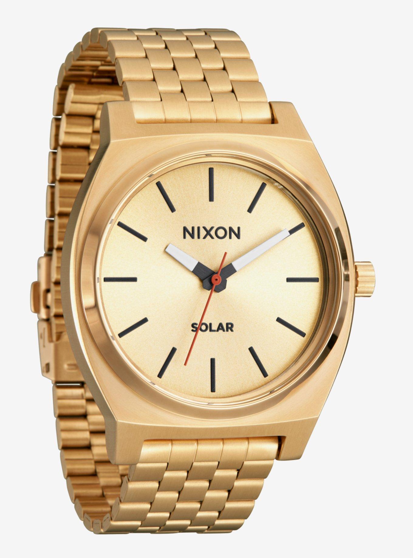 Nixon Time Teller Solar All Gold x Black Watch