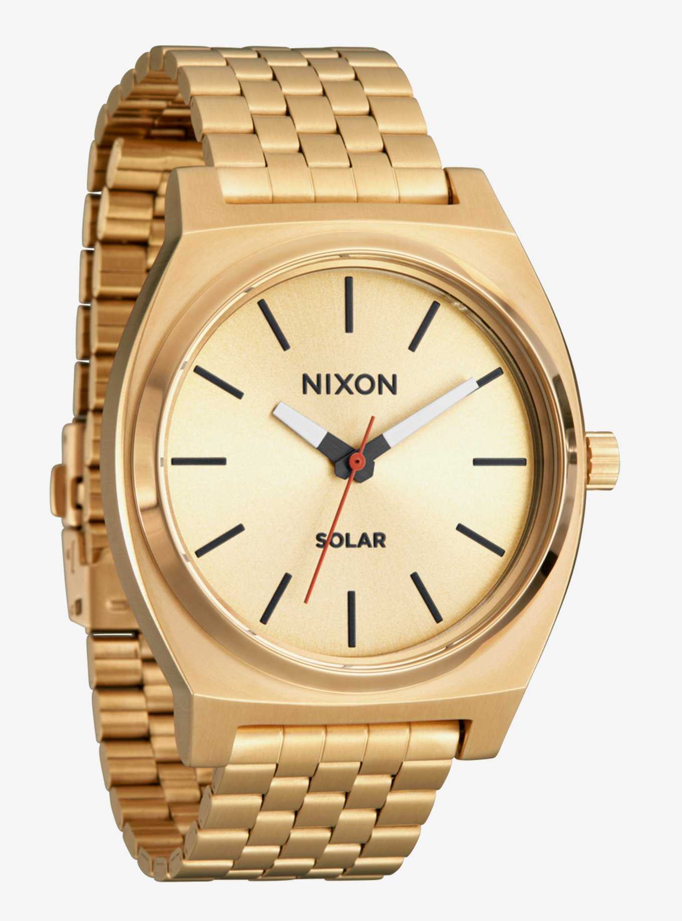 Nixon Time Teller Solar All Gold x Black Watch, , hi-res