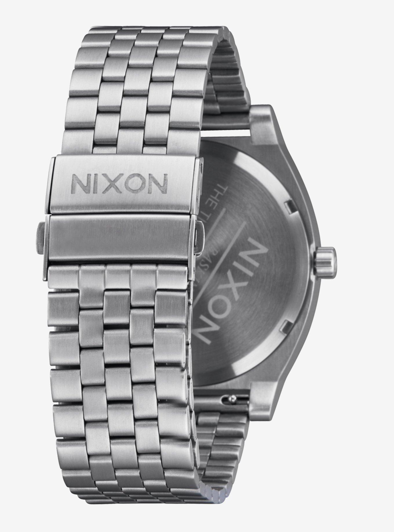 Nixon Time Teller Solar Silver x Dusty Blue Sunray Watch, , alternate