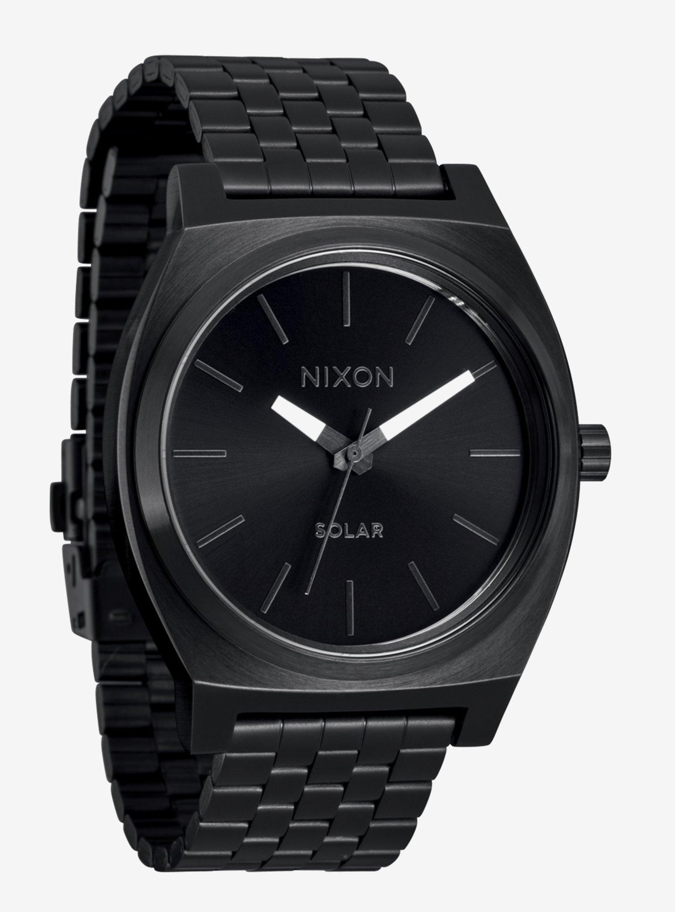 Nixon Time Teller Solar All Black x White Watch, , hi-res