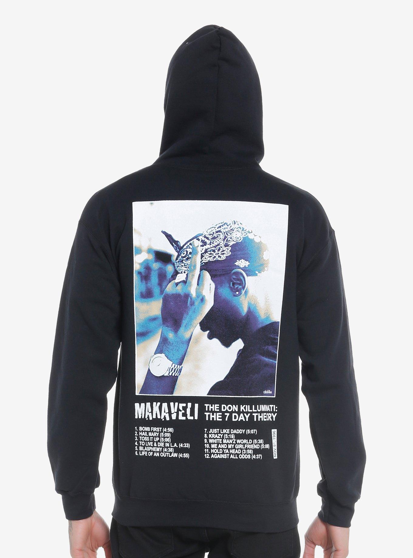 2Pac The Don Killuminati: The 7 Day Theory Tracklist Hoodie, BLACK, alternate