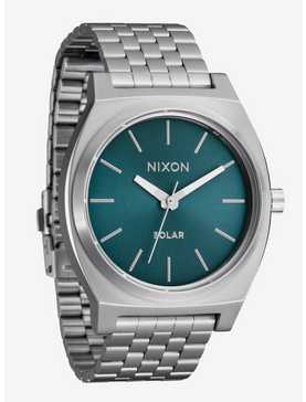 Nixon Time Teller Solar Silver x Dusty Blue Sunray Watch, , hi-res