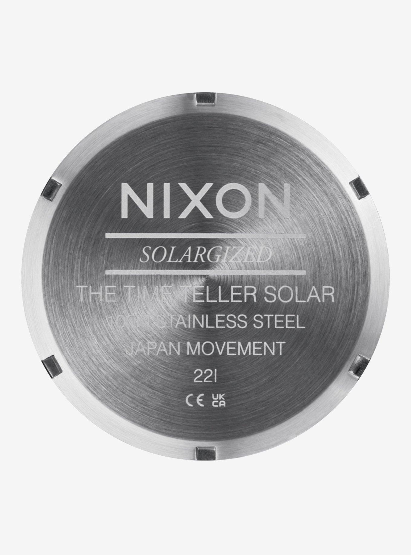Nixon Time Teller Solar Silver x Jade Sunray Watch, , alternate