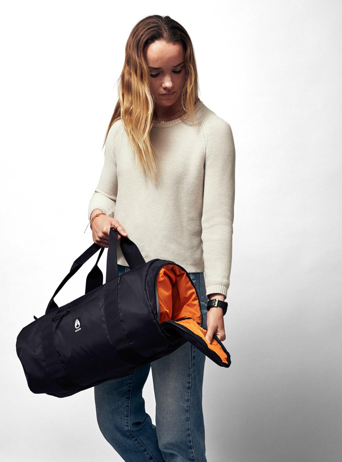 Nixon Day Trippin' Black Duffel Bag, , alternate