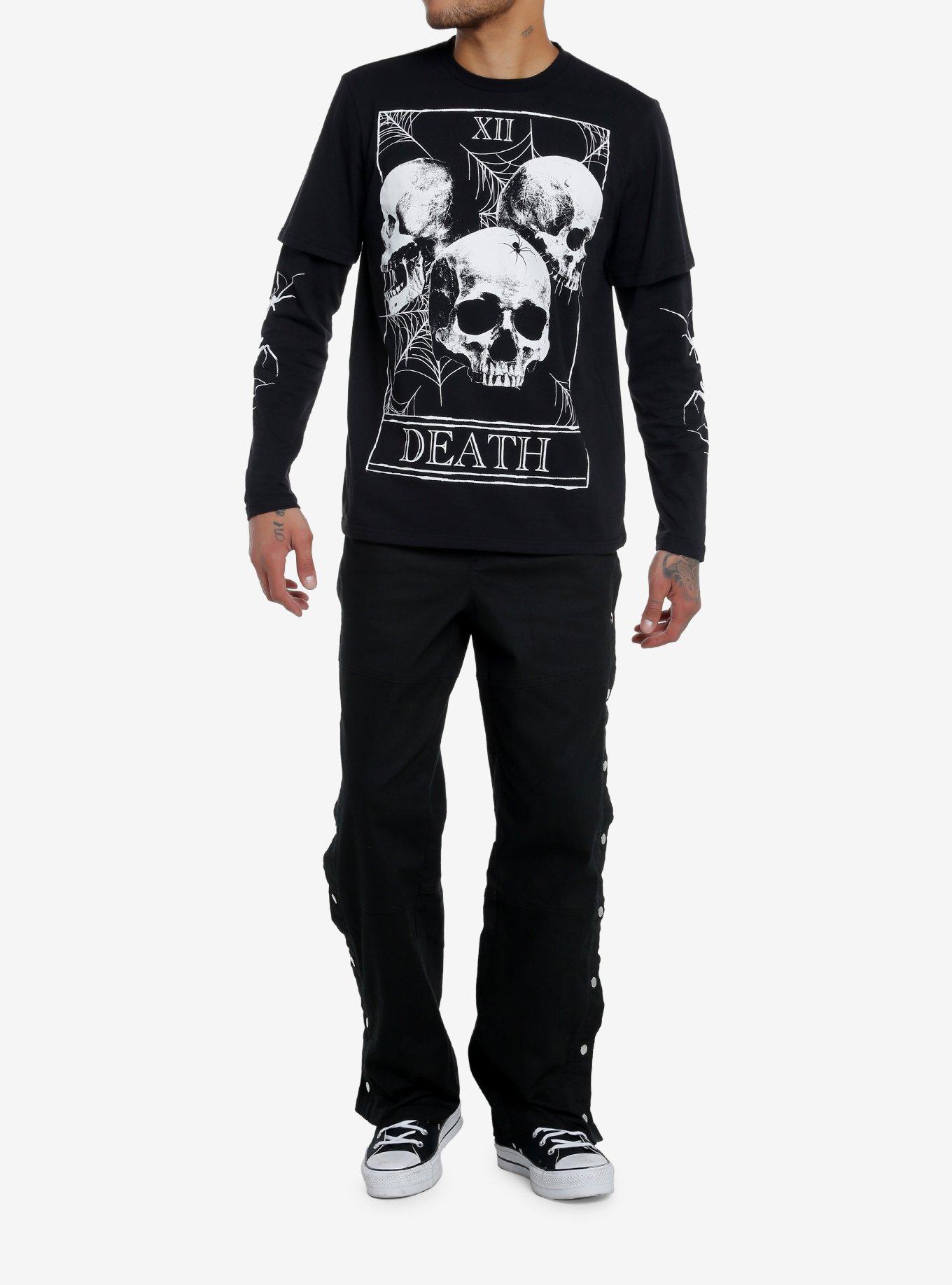 Social Collision® Death Card Twofer Long-Sleeve T-Shirt, , alternate