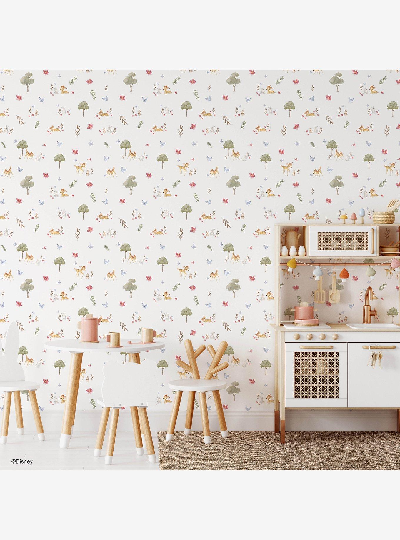 Disney Bambi Watercolor Peel & Stick Wallpaper, , alternate
