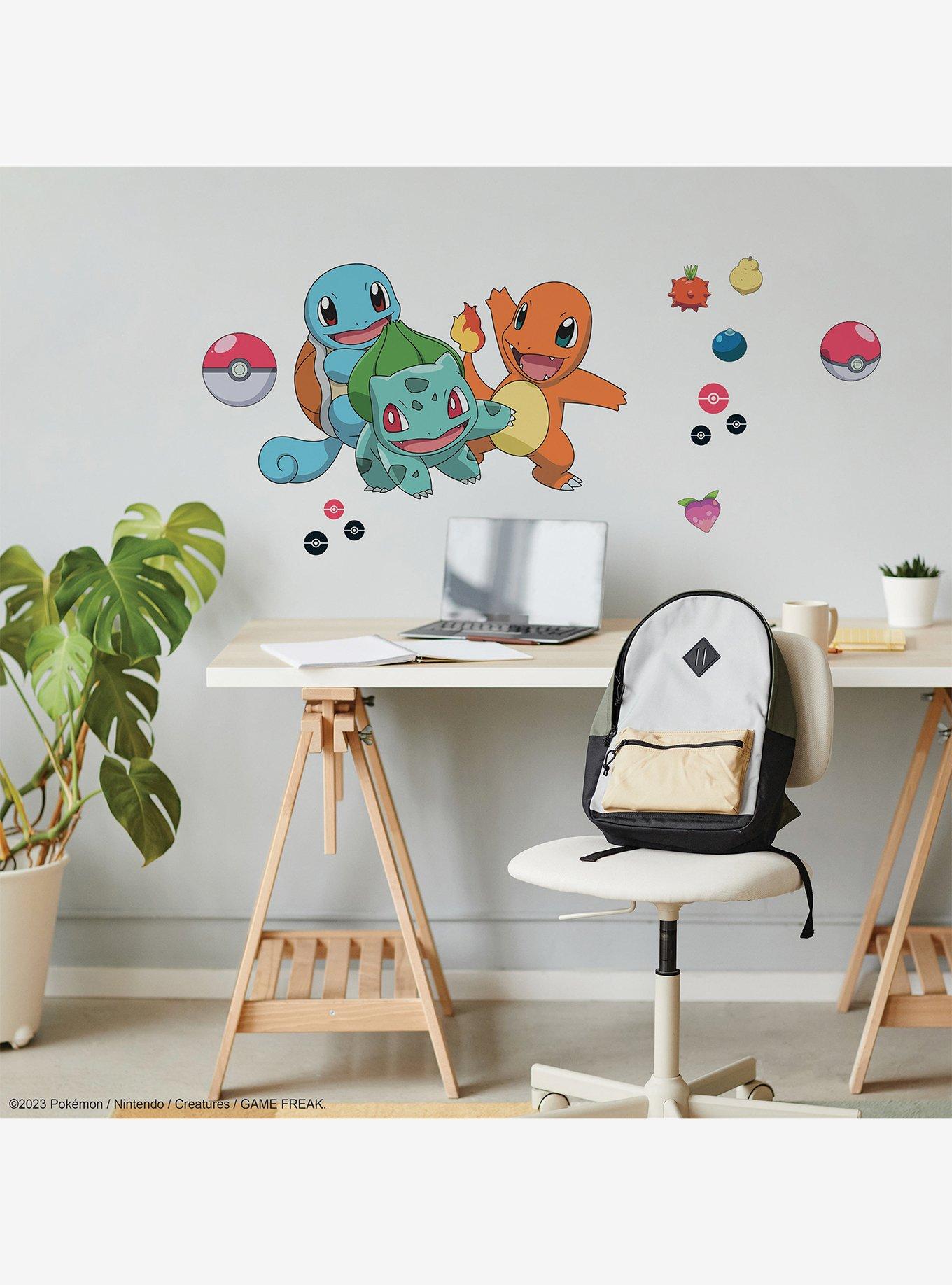 Pokémon Squirtle Charmander Bulbasaur Peel & Stick Giant Wall Decals, , alternate