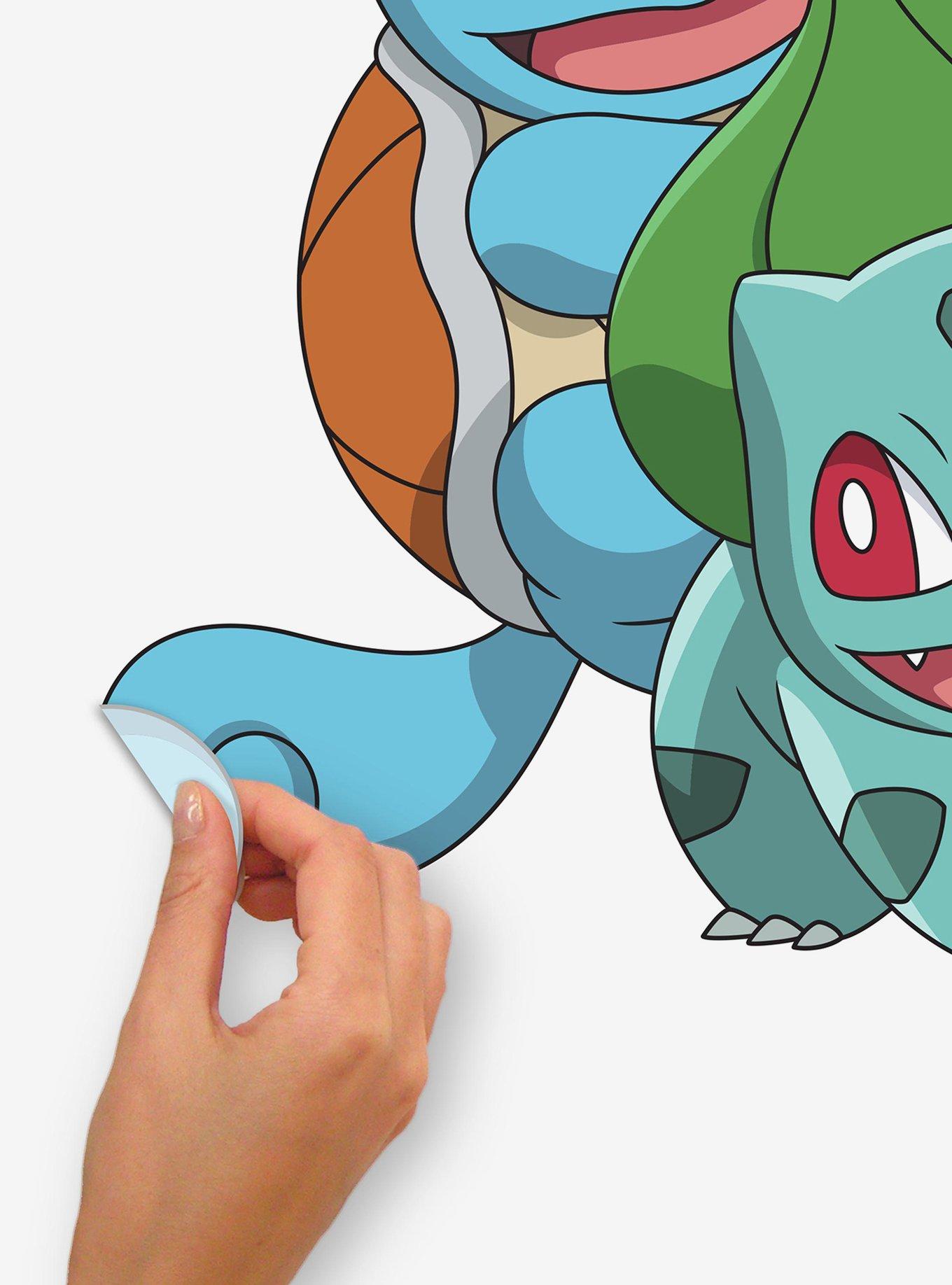 Pokémon Squirtle Charmander Bulbasaur Peel & Stick Giant Wall Decals, , alternate