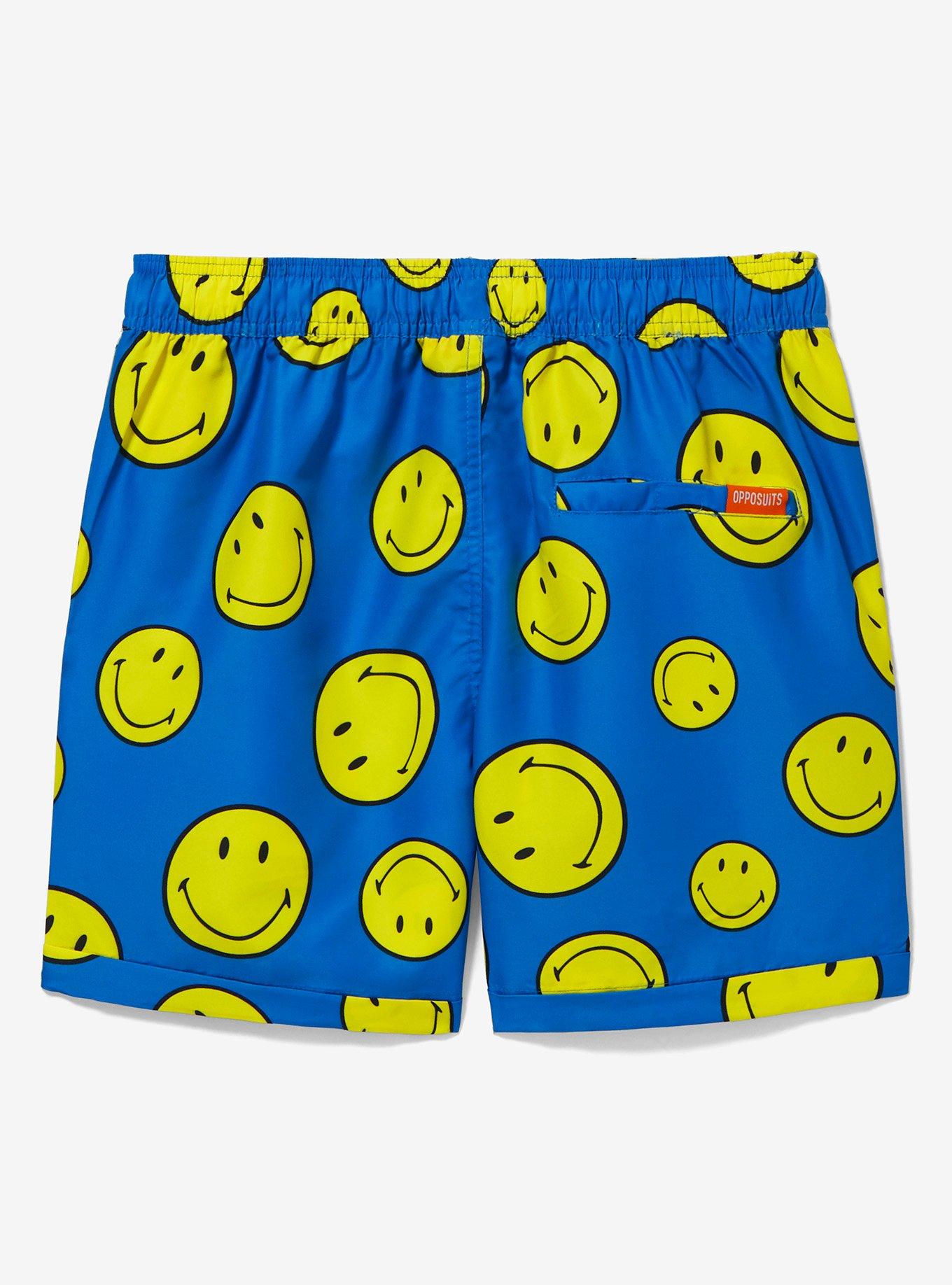 OppoSuits Smiles Allover Print Shorts, BLUE, alternate