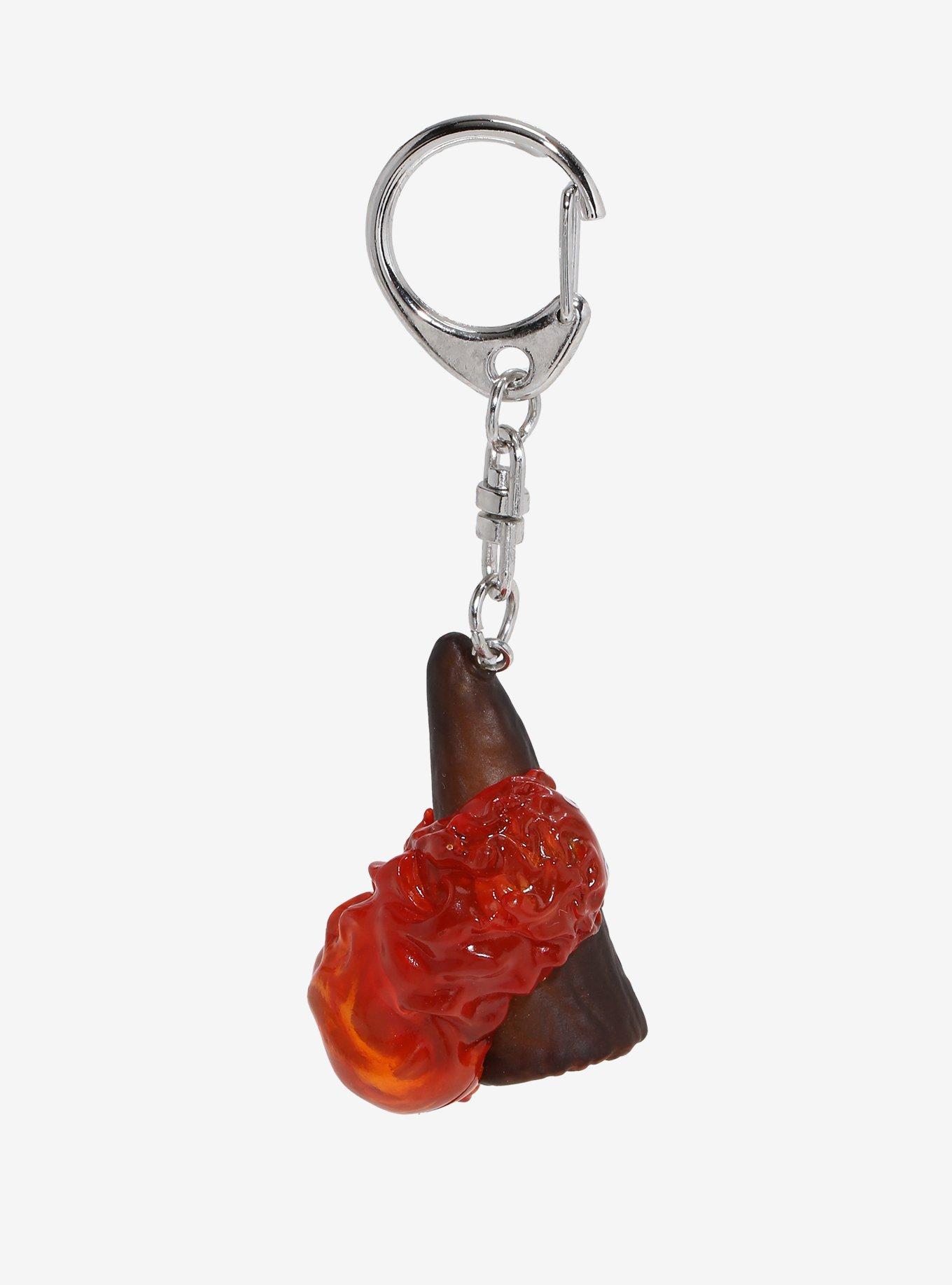 Studio Ghibli Howl's Moving Castle Calcifer on Log Figural Keychain, , alternate