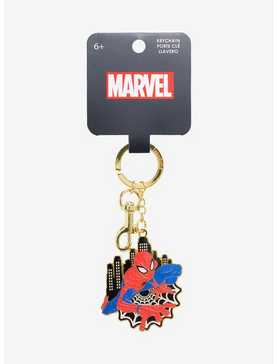 Loungefly Marvel Spider-Man Web Keychain - BoxLunch Exclusive, , hi-res