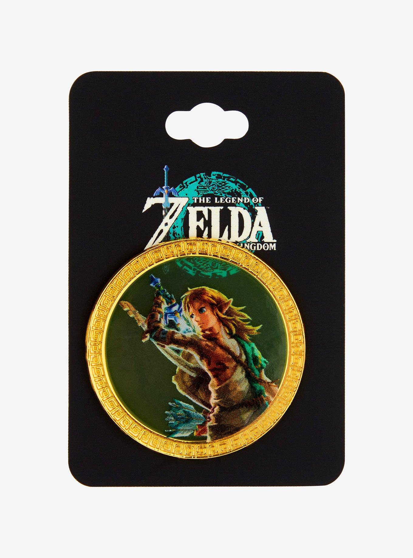 Nintendo The Legend of Zelda: Tears of The Kingdom Link Portrait Enamel Pin - BoxLunch Exclusive, , hi-res