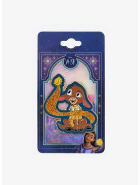 Disney Wish Valentino and Star Glittery Enamel Pin - BoxLunch Exclusive, , hi-res