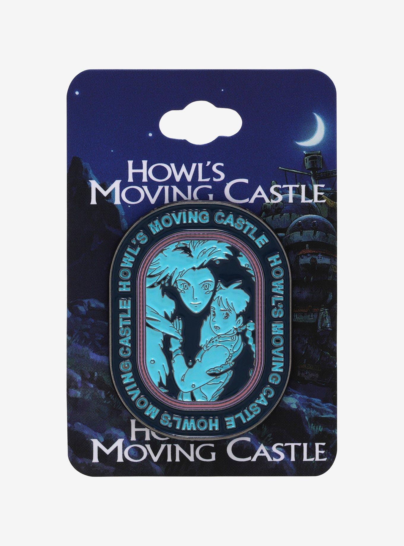 Studio Ghibili Howl's Moving Castle Howl and Sophie Teal Enamel Pin — BoxLunch Exclusive, , alternate