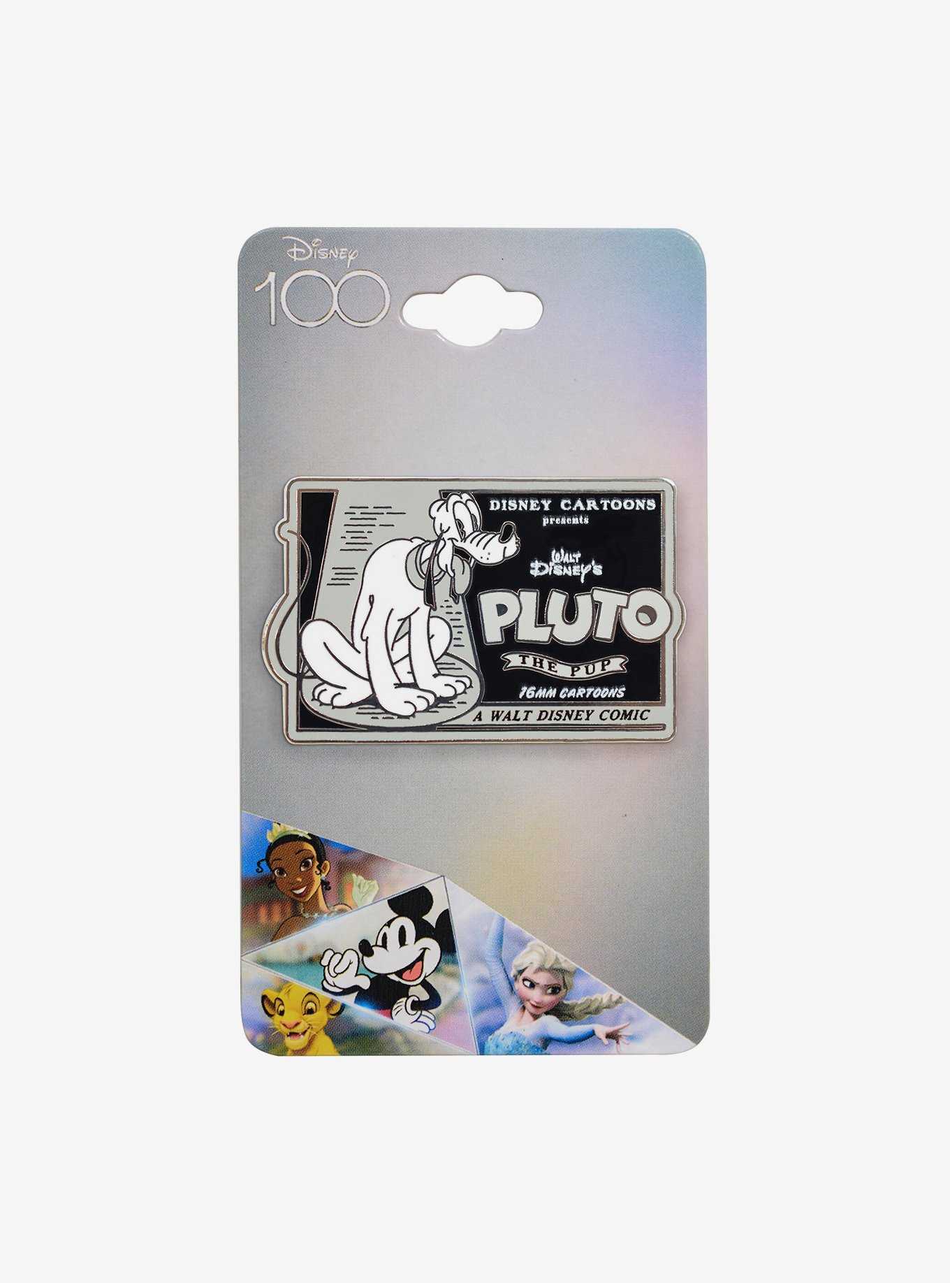 Disney 100 Pluto Tonal Portrait Enamel Pin - BoxLunch Exclusive, , hi-res